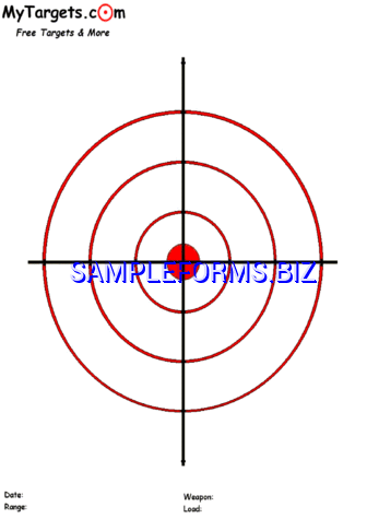 Printable Red Circles Target